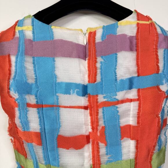 Andrew Gn Runway Dress SS15 Multicolor Abstract Print Silk Blend Mini 36 NWT - Picture 9 of 14